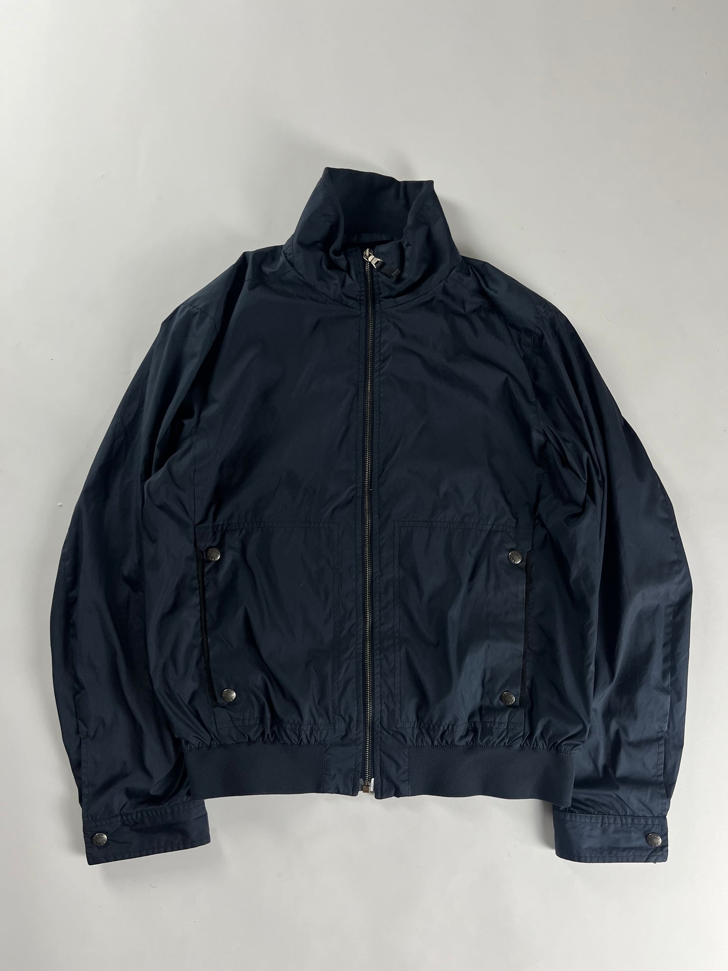 Prada Navy Riviera Zip Up Bomber Jacket SS 2007 - L