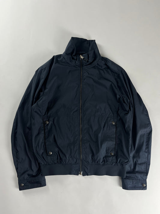 Prada Navy Riviera Zip Up Bomber Jacket SS 2007 - L