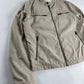 Prada Cream Double Front Zipper Pocket Moto Jacket 2010s - M