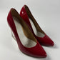 Maison Martin Margiela H&M Red Heel Pumps Glass Wedges - 38 EU