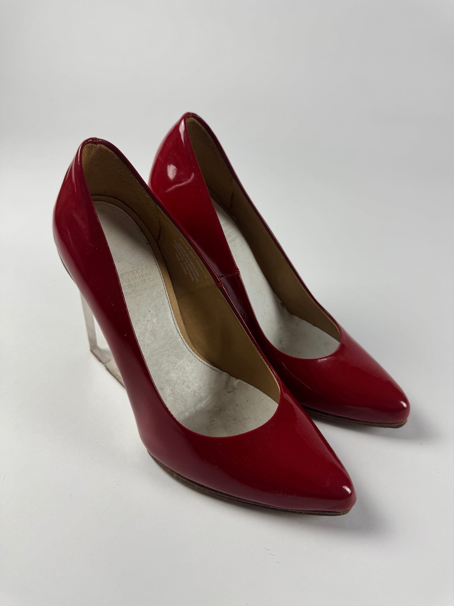 Maison Martin Margiela H&M Red Heel Pumps Glass Wedges - 38 EU