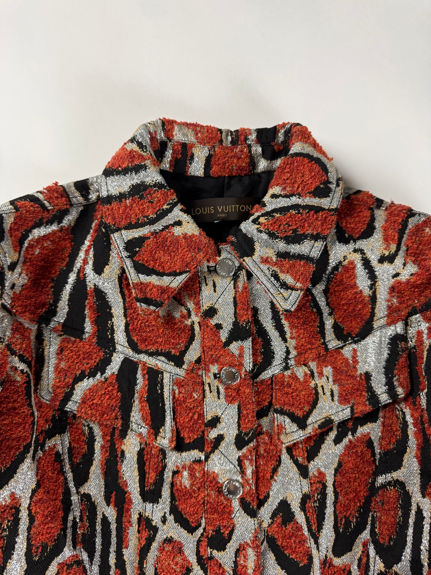Louis Vuitton Sample Tribal Leopard Textured Print Jacket Resort 2018 - S