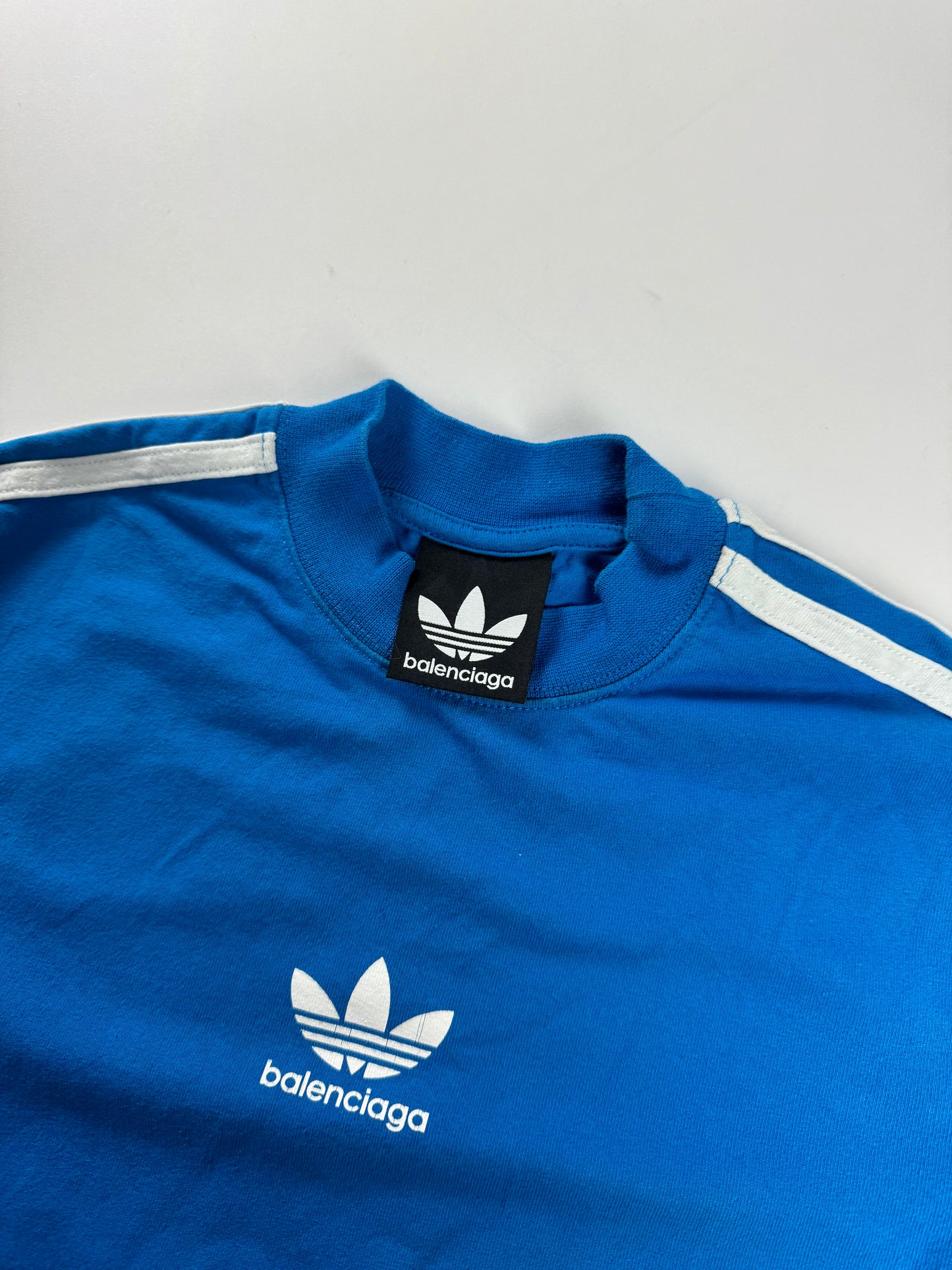 Balenciaga Sample Blue Crop Fit Tee SS 2022 - XS