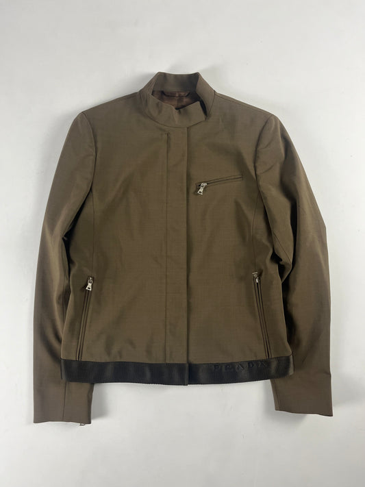 Prada Nylon Buttoned Light Work Zip Jacket FW 1999 - XS