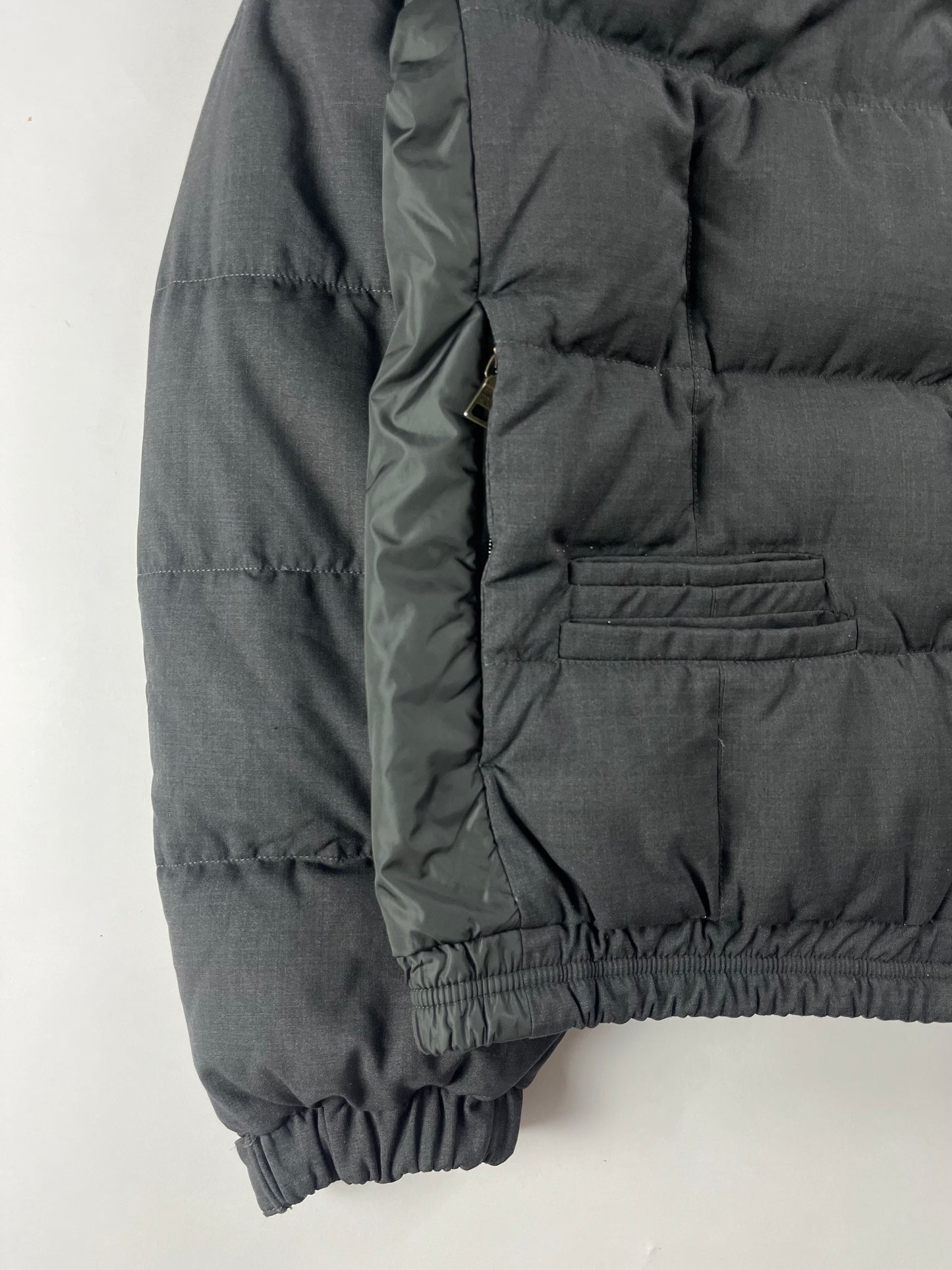 Prada Grey Nylon Puffer Jacket FW 2010 - L