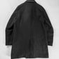 Dior Dark Clean Grey Wool Blend Minimalist Side Closing Coat FW 2011 - L
