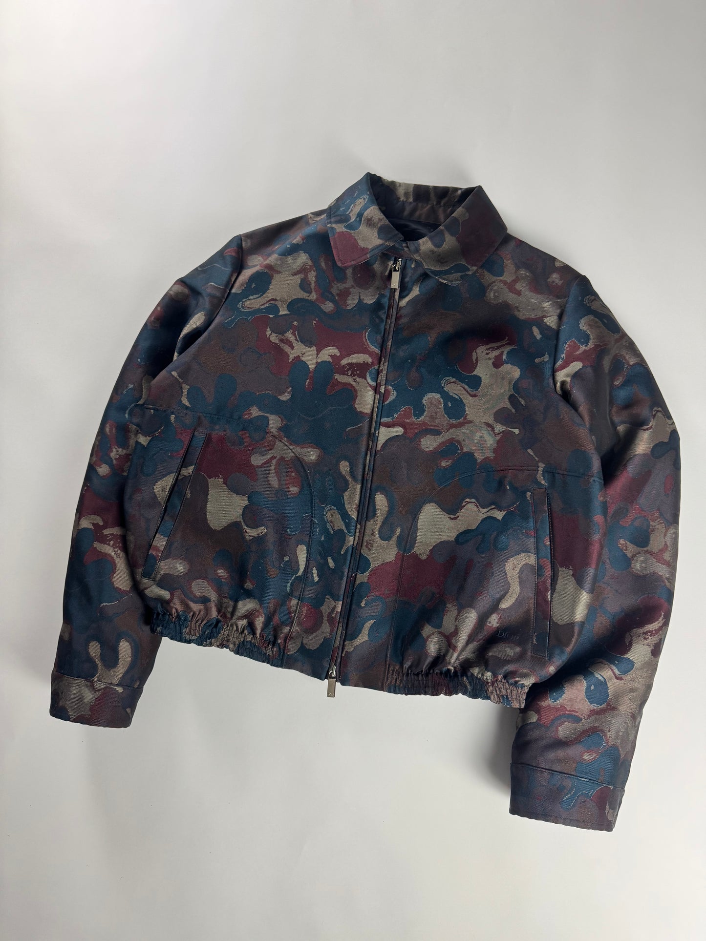 Dior Homme x Peter Doig Camo Double Zip Bomber Jacket FW 2021 - M