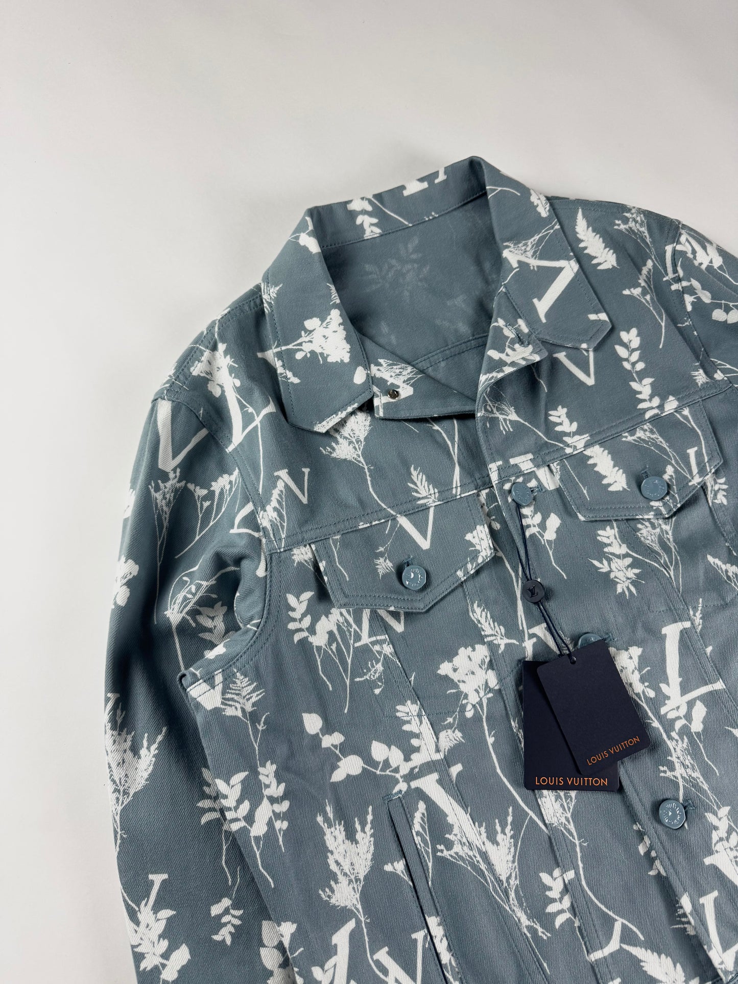 Louis Vuitton Blue Leaf Cotton Trucker Jacket FW 2022 - M