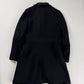 Prada Black Virgin Wool Elegant Coat 2000s - S