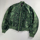Dior Cactus Jack Sample Greenlight Snakeskin Pattern Bomber Jacket SS 2022 - M