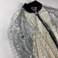 Comme des Garçons BLACK Clear PVC Transparent Polka Dot Lining Black Ribbed Trim Bomber Jacket 2020s - M