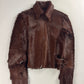 Louis Vuitton Sample Artisanal Fur Suture Spine Line Double Waist Belt Jacket - XS