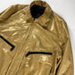 Dior Homme Kris Van Assche Fragmented Bright Yellow Leather Bomber Jacket SS 2009 - L