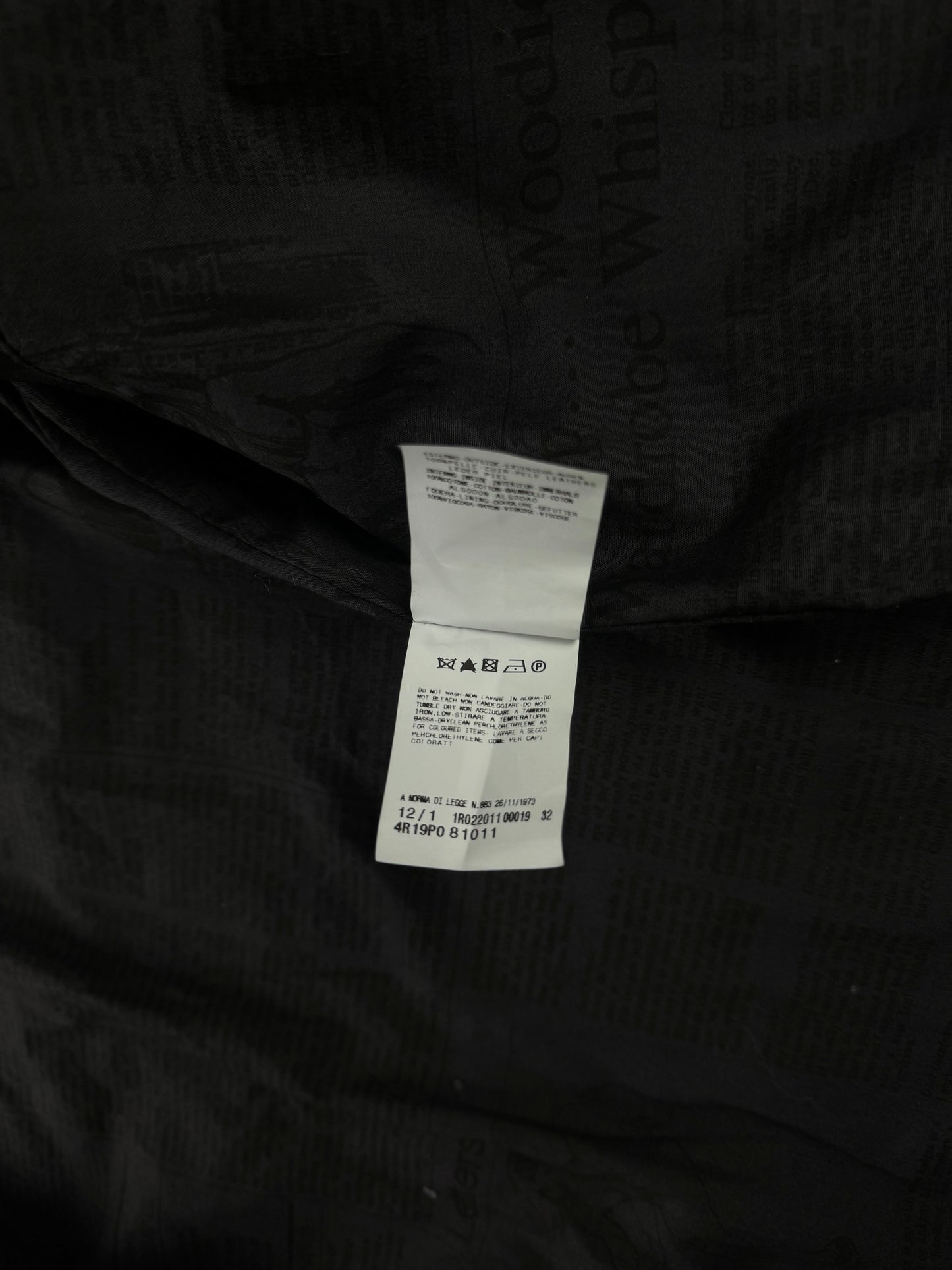 John Galiano Dark Shadow Leather Jacket 2010s - M