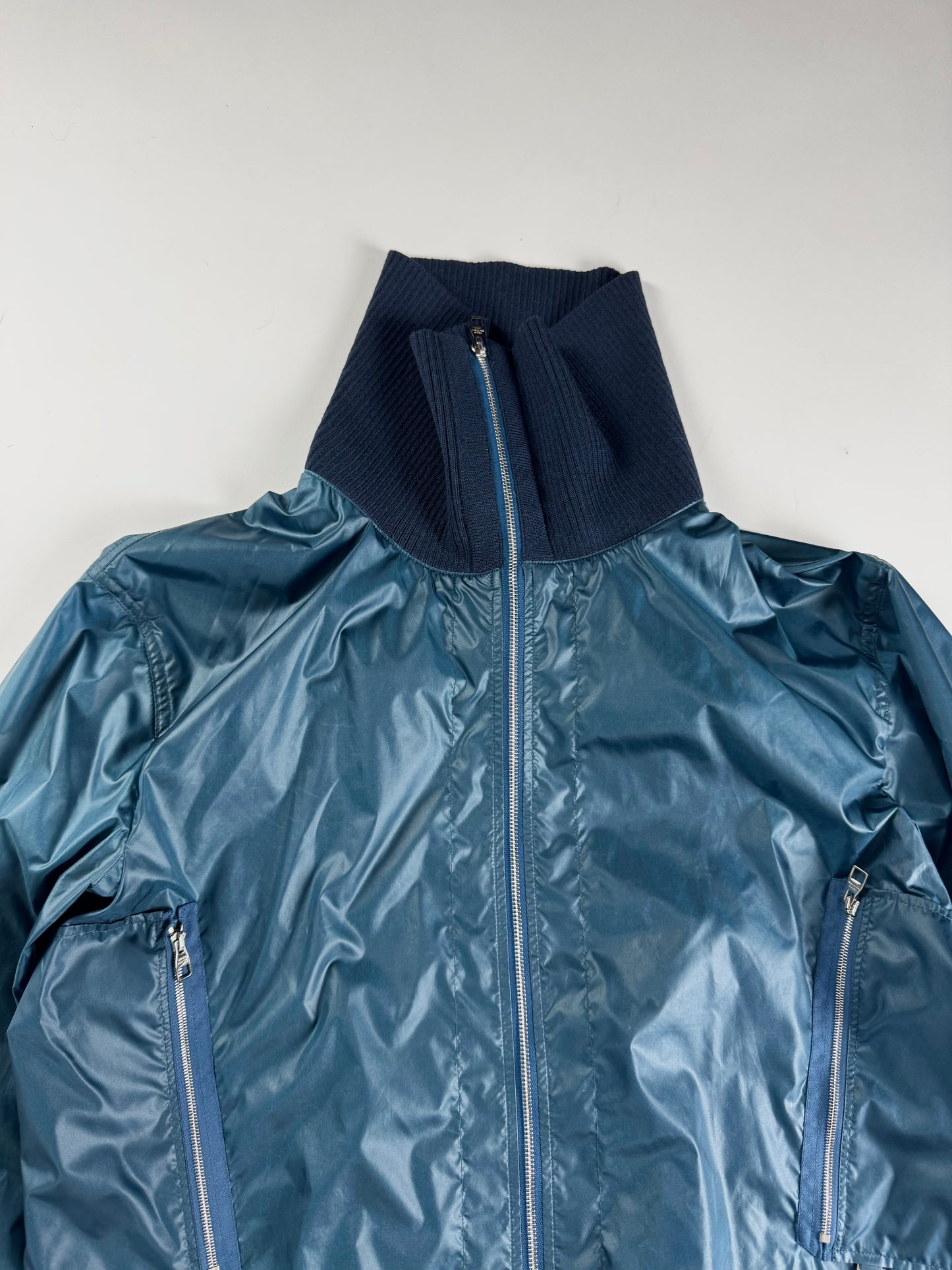 Louis Vuitton Blue Military Technical Turtleneck Jacket FW 2008 - M