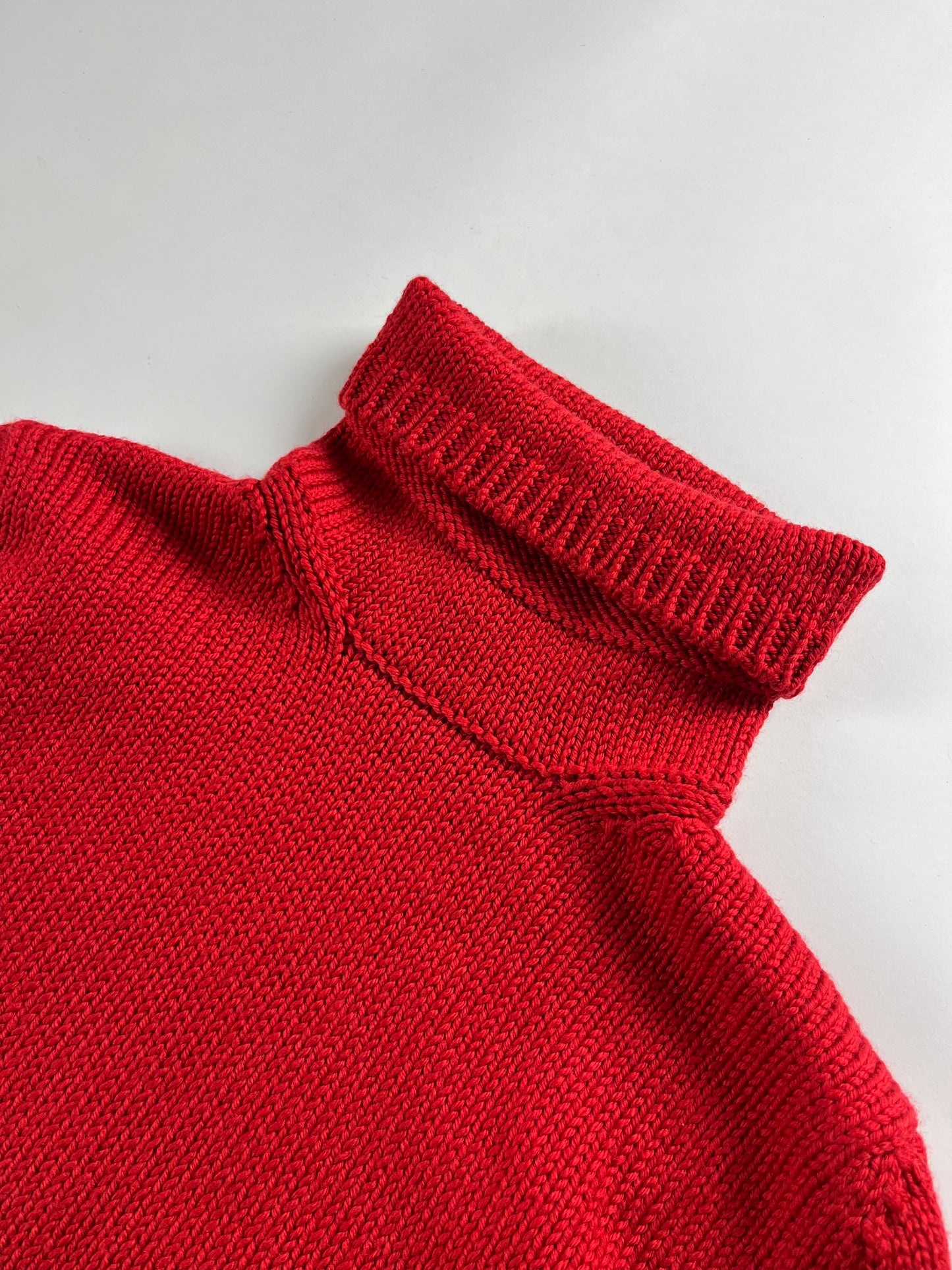 Prada Linea Rossa Red Turtleneck Knitwear SS 2000 - S