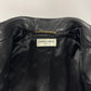 Saint Laurent Sample Metallic Silver Striped Leather Jacket Pre Fall 2015 - XS