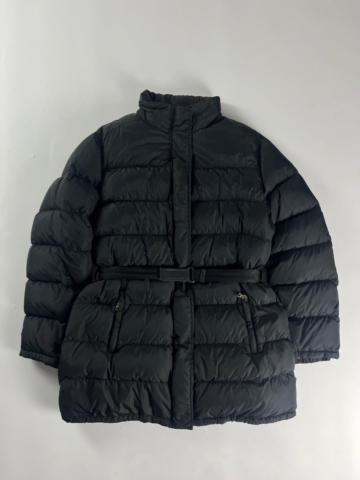 Prada Belted Long Puffer Jacket FW 1999 - M