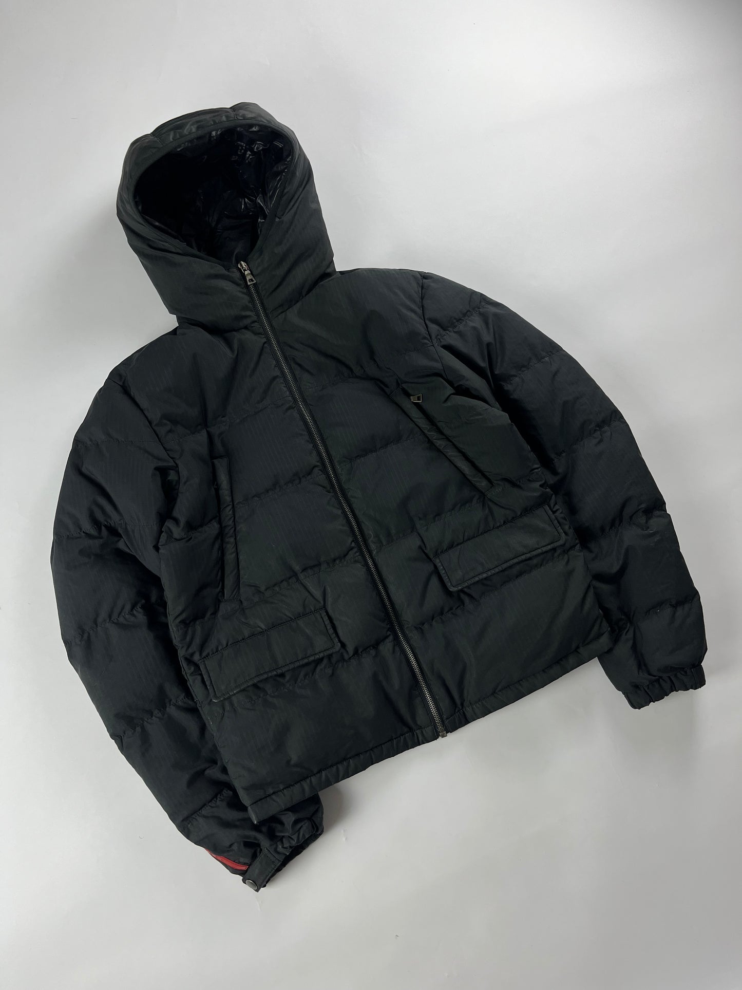 Prada Linea Rossa Dark Grey Puffer Jacket FW 2009 - L