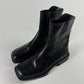 Prada Black Leather Square Toe High Boots FW 1999 - 9 IT/44 EU