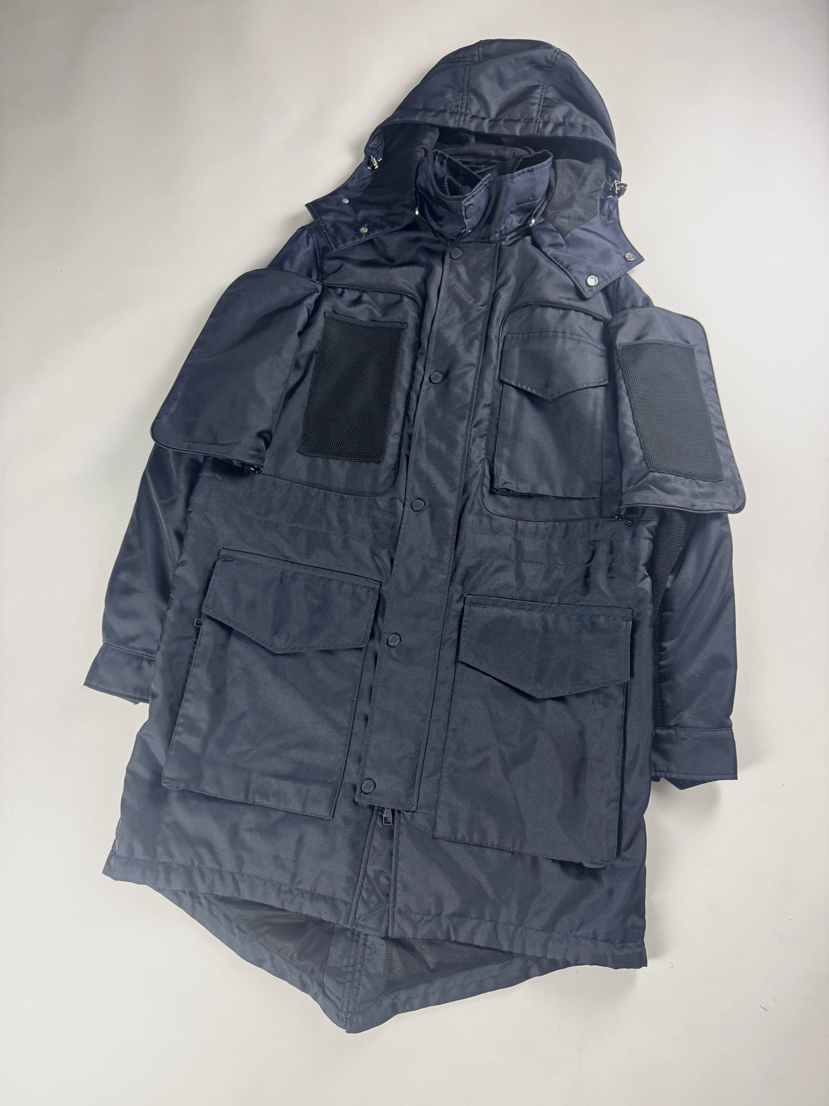 Louis Vuitton Sample Night Blue Multi Pocket Utility Cargo Parka FW 2016 - M
