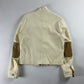 Prada Leather Patched Cream Harrington Jacket 2000s - L