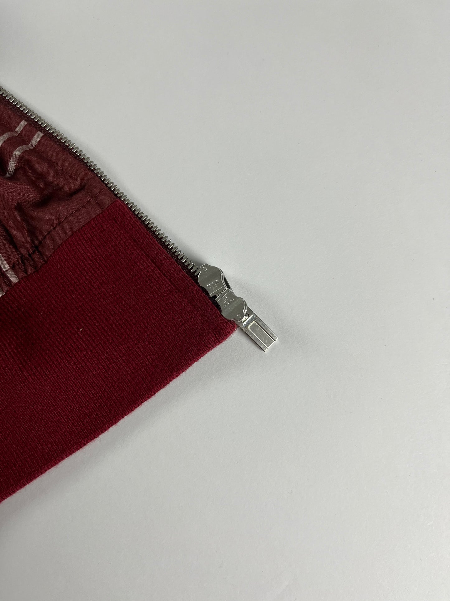 Hermès Bordeaux Plaid Check Bomber Jacket SS 2018 - S
