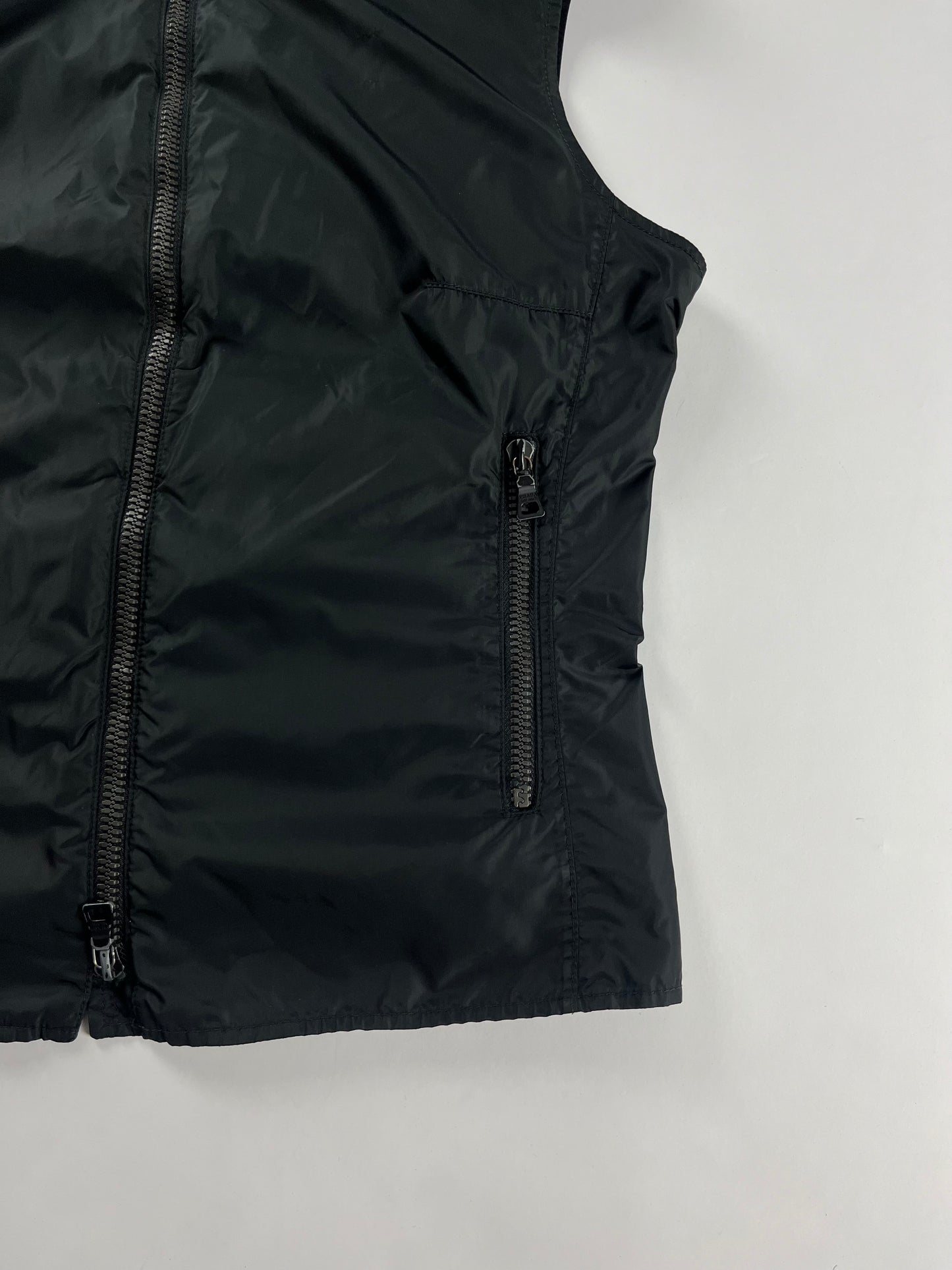 Prada Linea Rossa Dark Hooded Vest SS 2000 - M