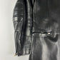 Prada Black Leather Padded Shoulder Coat FW 1999 - S