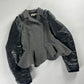 Balenciaga Leather Sleeves Peplum Jacket FW 2002 - S