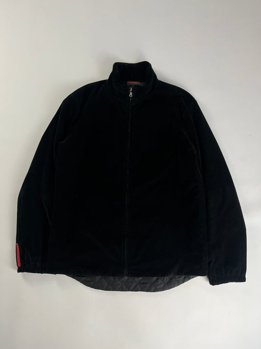 Prada Linea Rossa Dark Corduroy Jacket 2000s - L