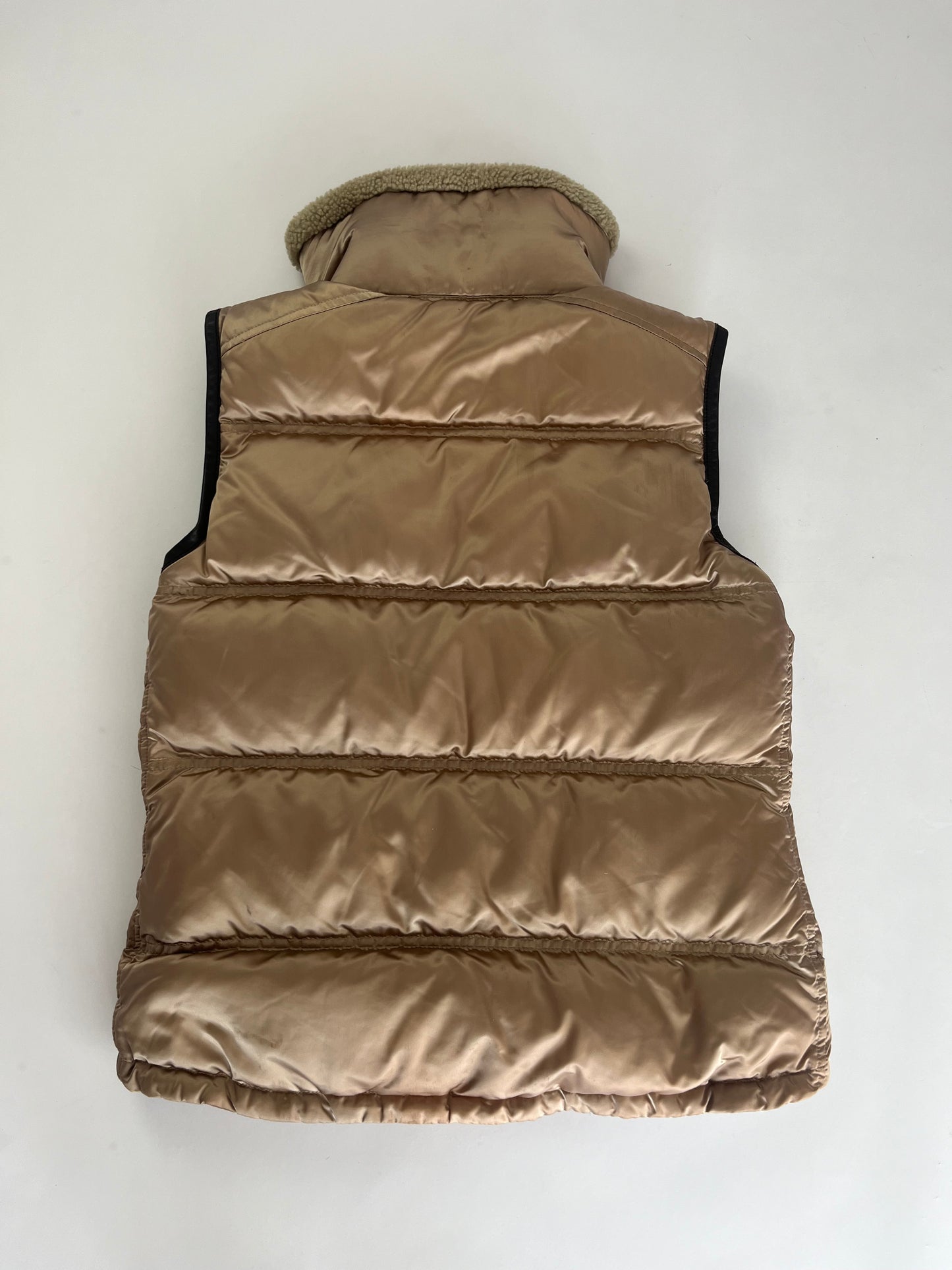 Prada Puffer Belted Collar Down Vest 2000s - S
