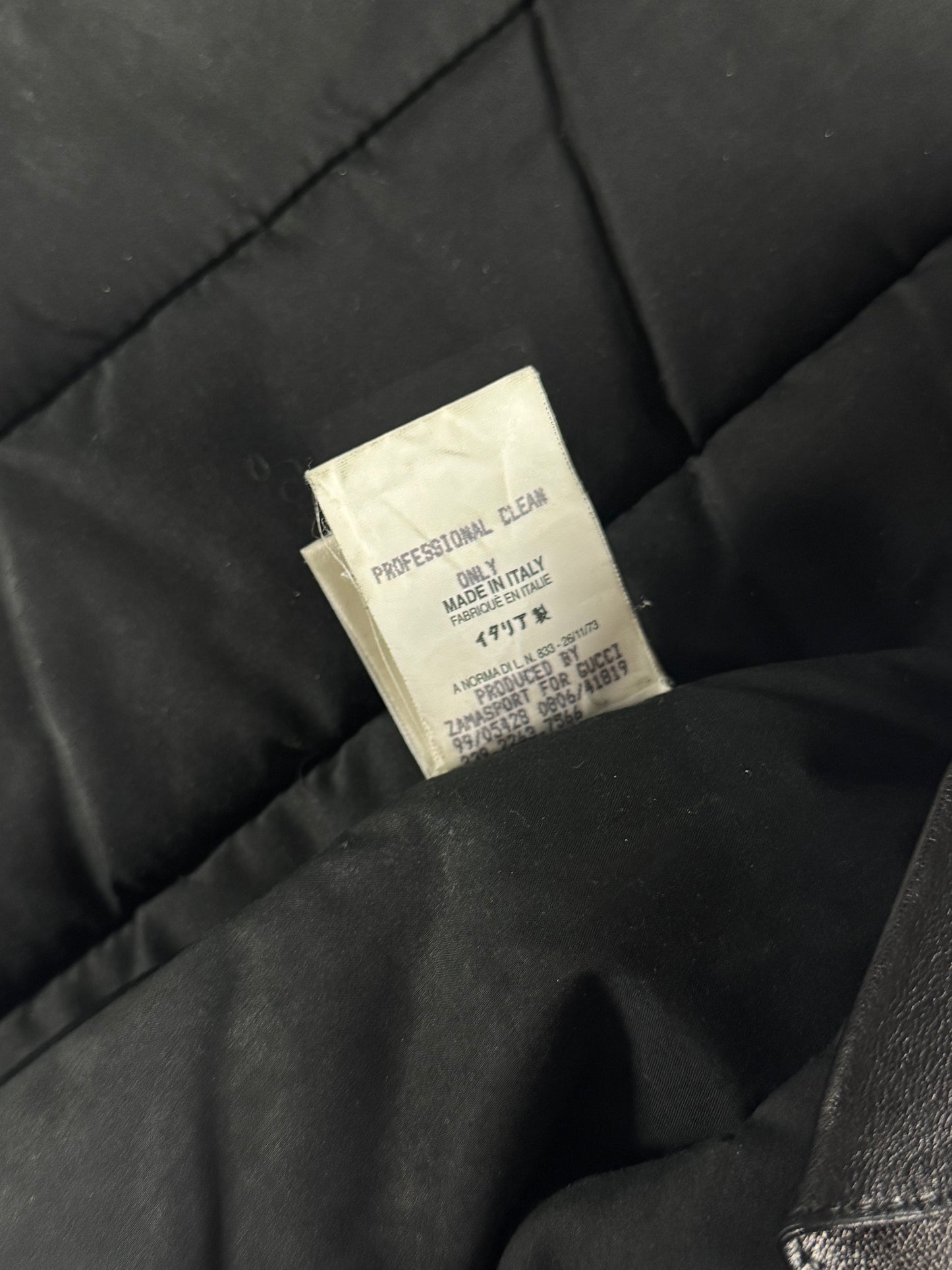 Gucci Tom Ford Bondage Padded Leather Jacket FW 1999 - S