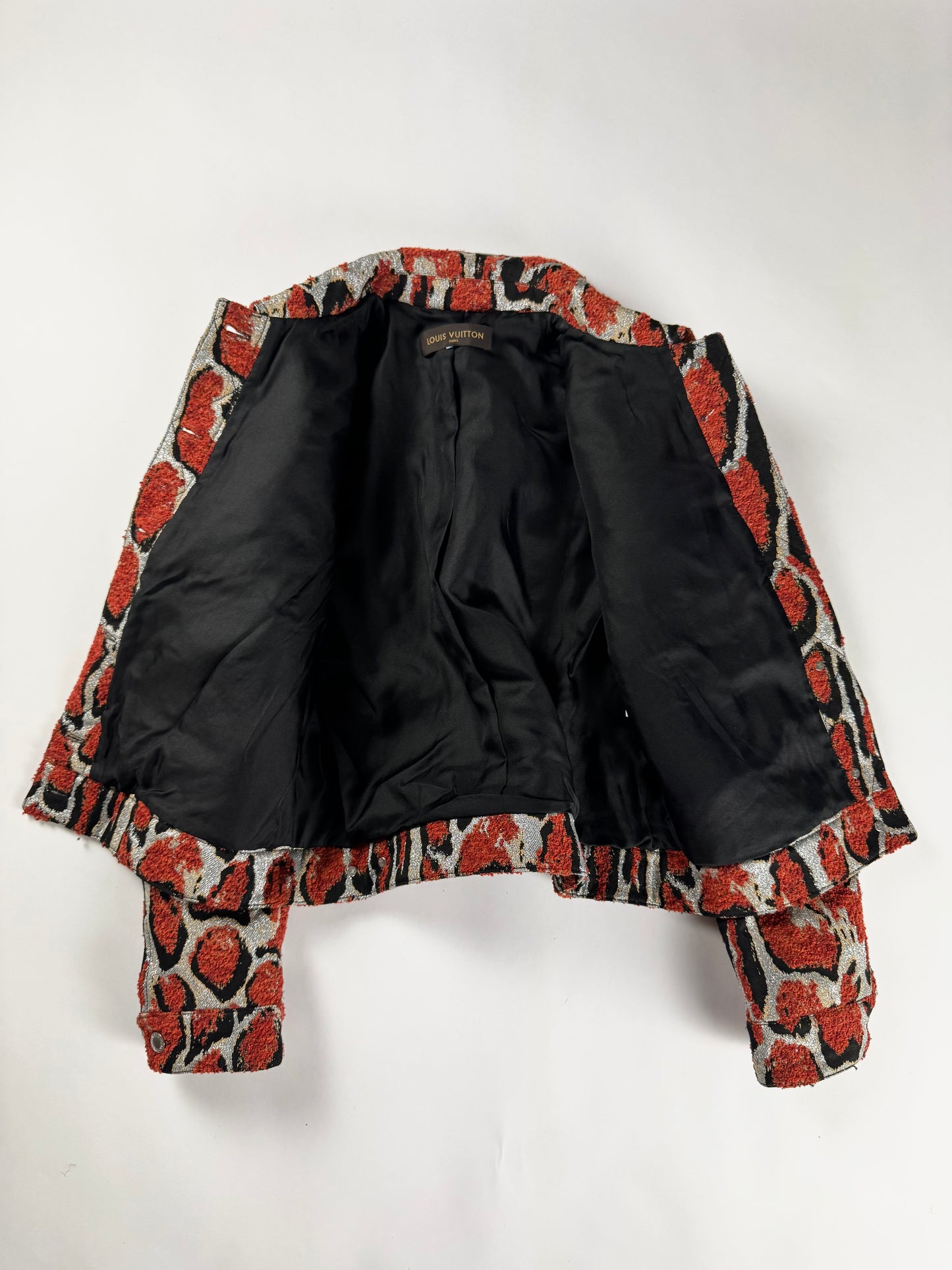 Louis Vuitton Sample Tribal Leopard Textured Print Jacket Resort 2018 - S