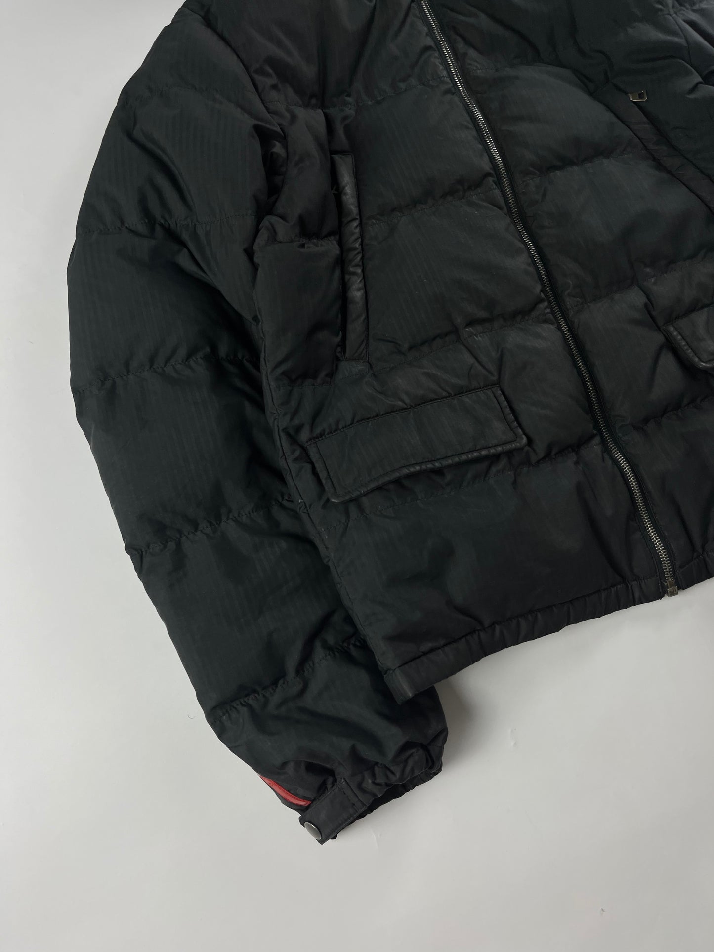 Prada Linea Rossa Dark Grey Puffer Jacket FW 2009 - L