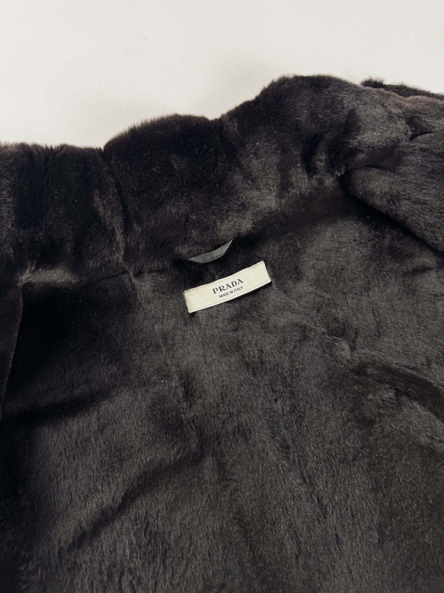 Prada Fur Lining Cropped Vest FW 2001 - L