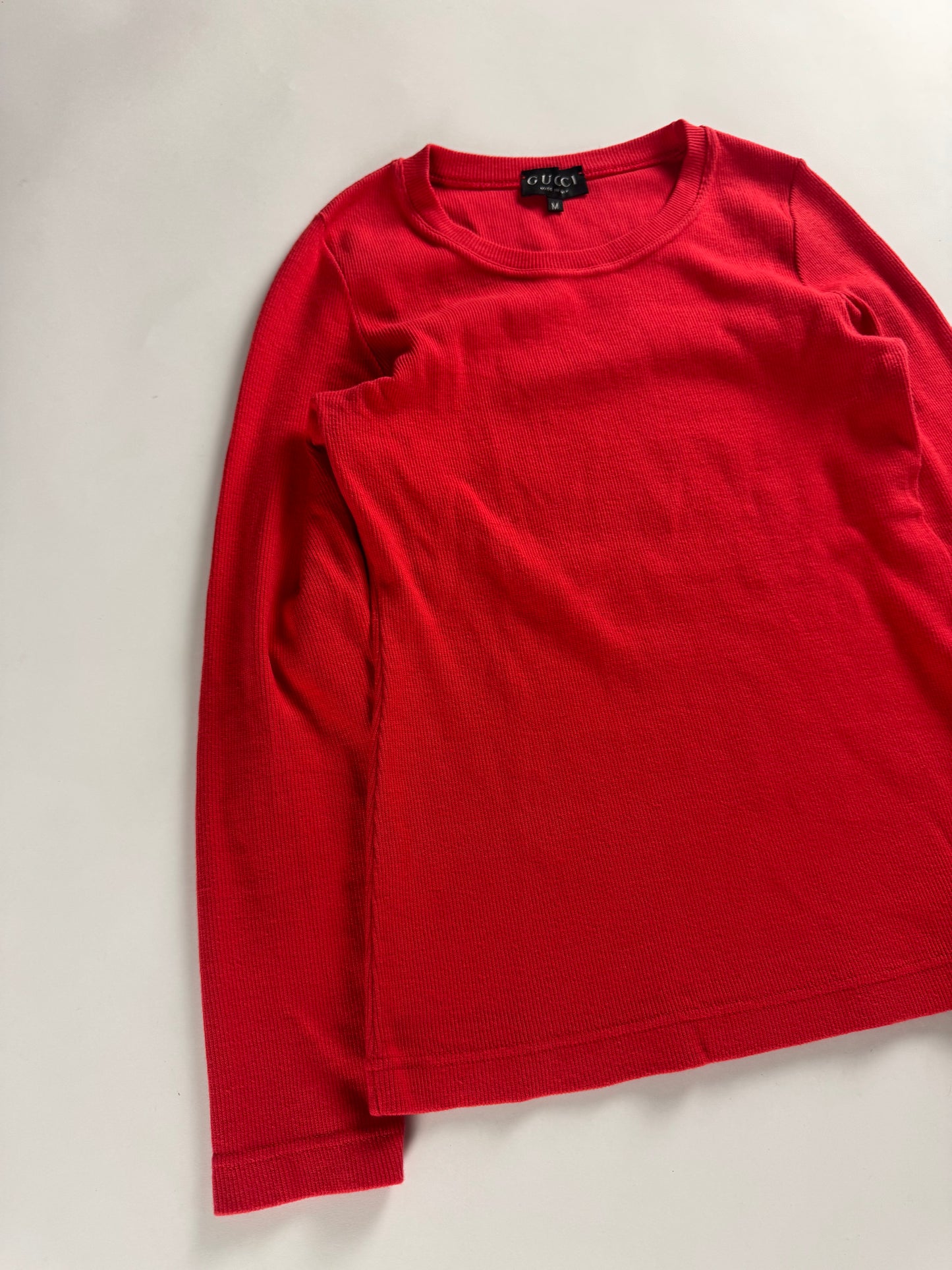 Gucci Red Cotton Top SS 1996 - M