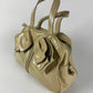 Yves Saint Laurent Rive Gauche Patent Cream Leather Handle Obi Bow Bag 2010s - OS