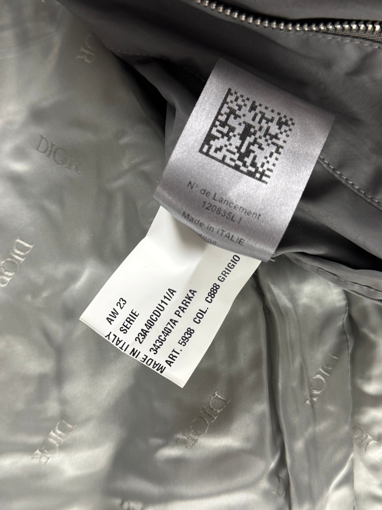 Dior Sample Split Oblique Belted Asymmetric Jacket FW 2023 - M