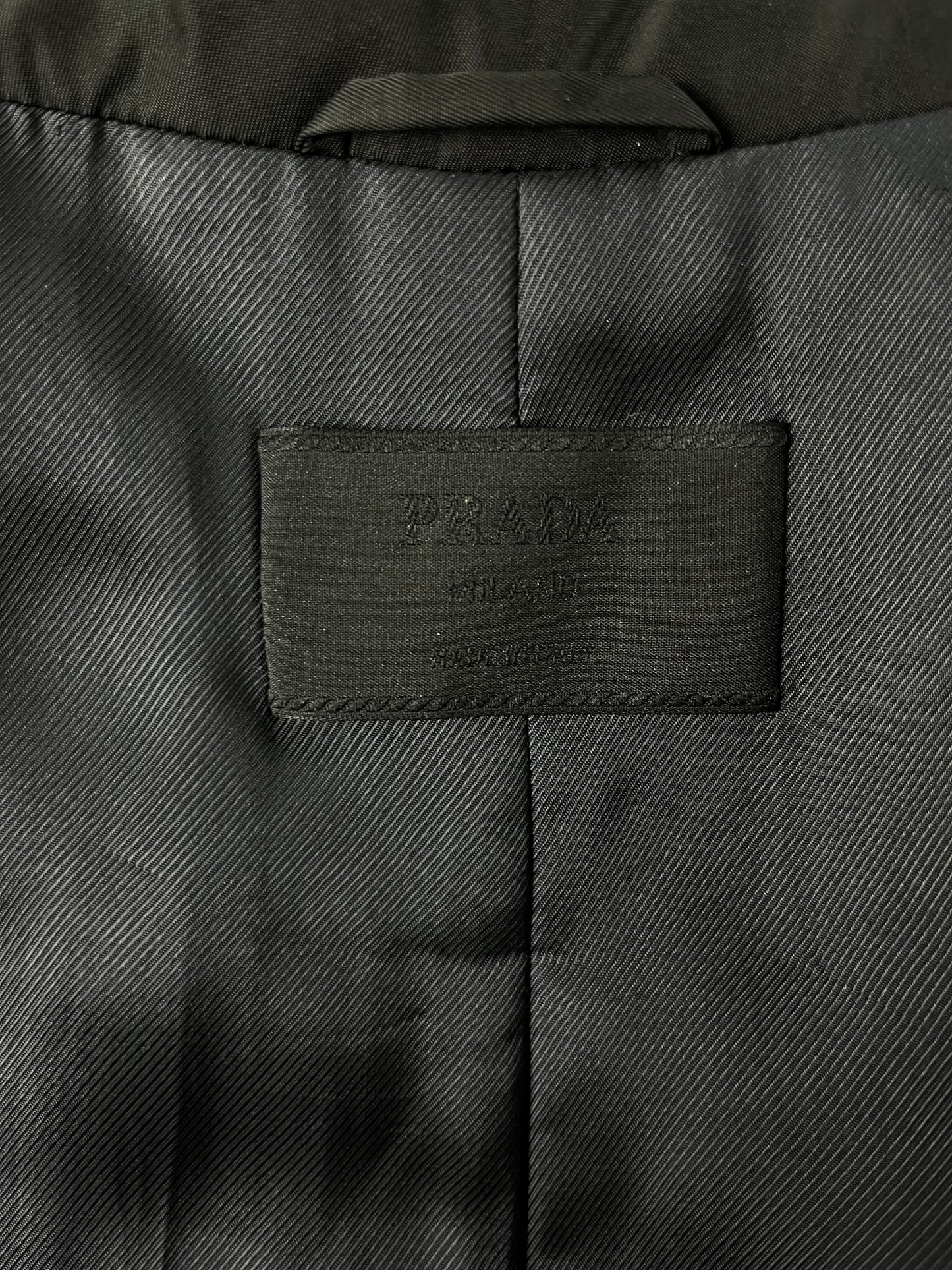 Prada Minimalist Double Zip Nylon Jacket 2000s - L