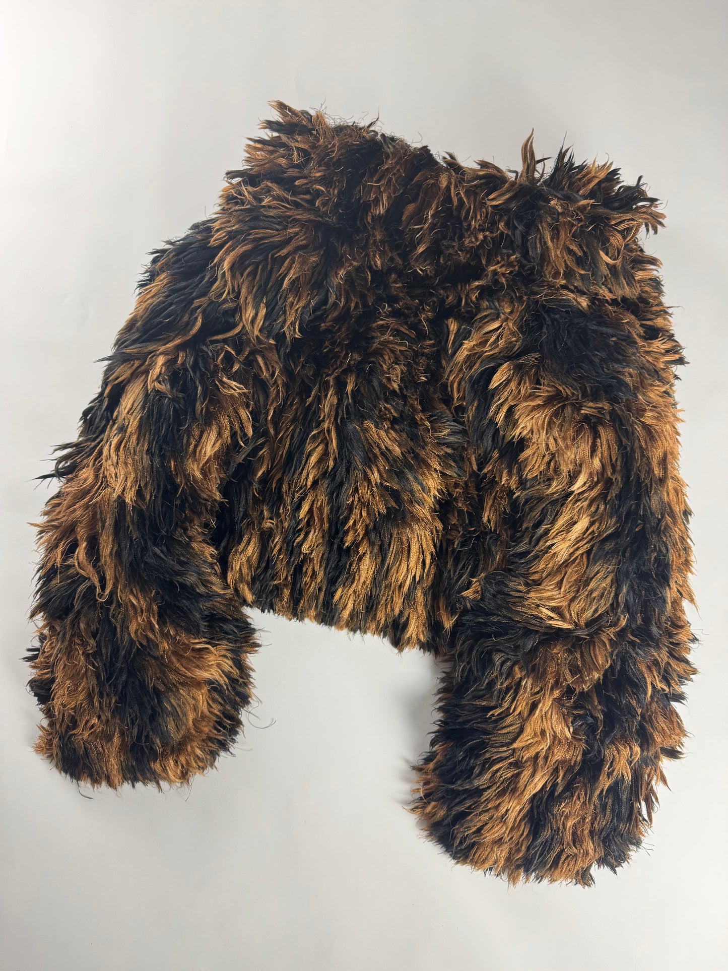 Balenciaga Couture Furry Cropped Boxy Shoulder Coat FW 2021 - S