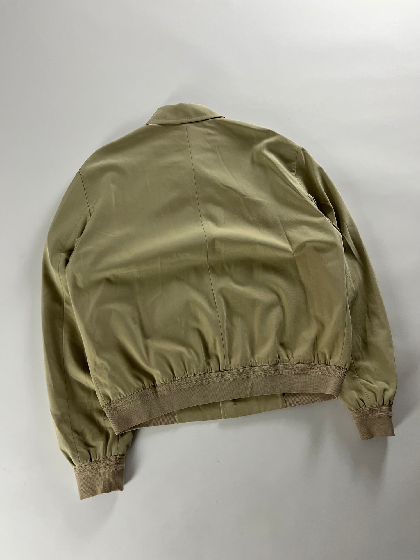 Prada Minimalist Cream Bomber Jacket FW 2000 - XL