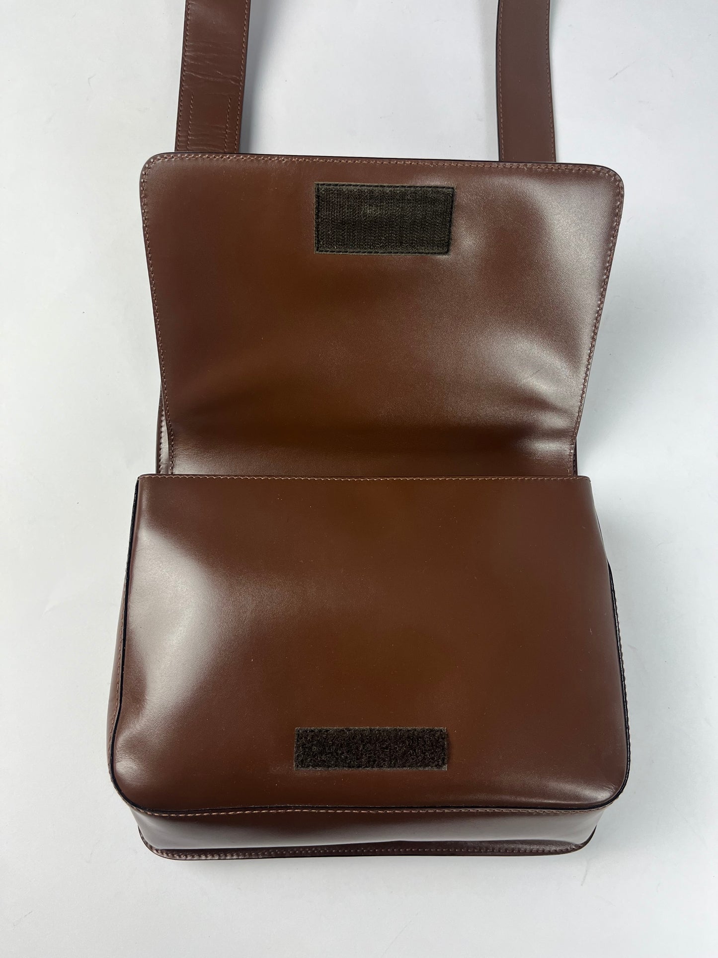 Prada Brown Leather Crossbody Bag SS 1999 - OS