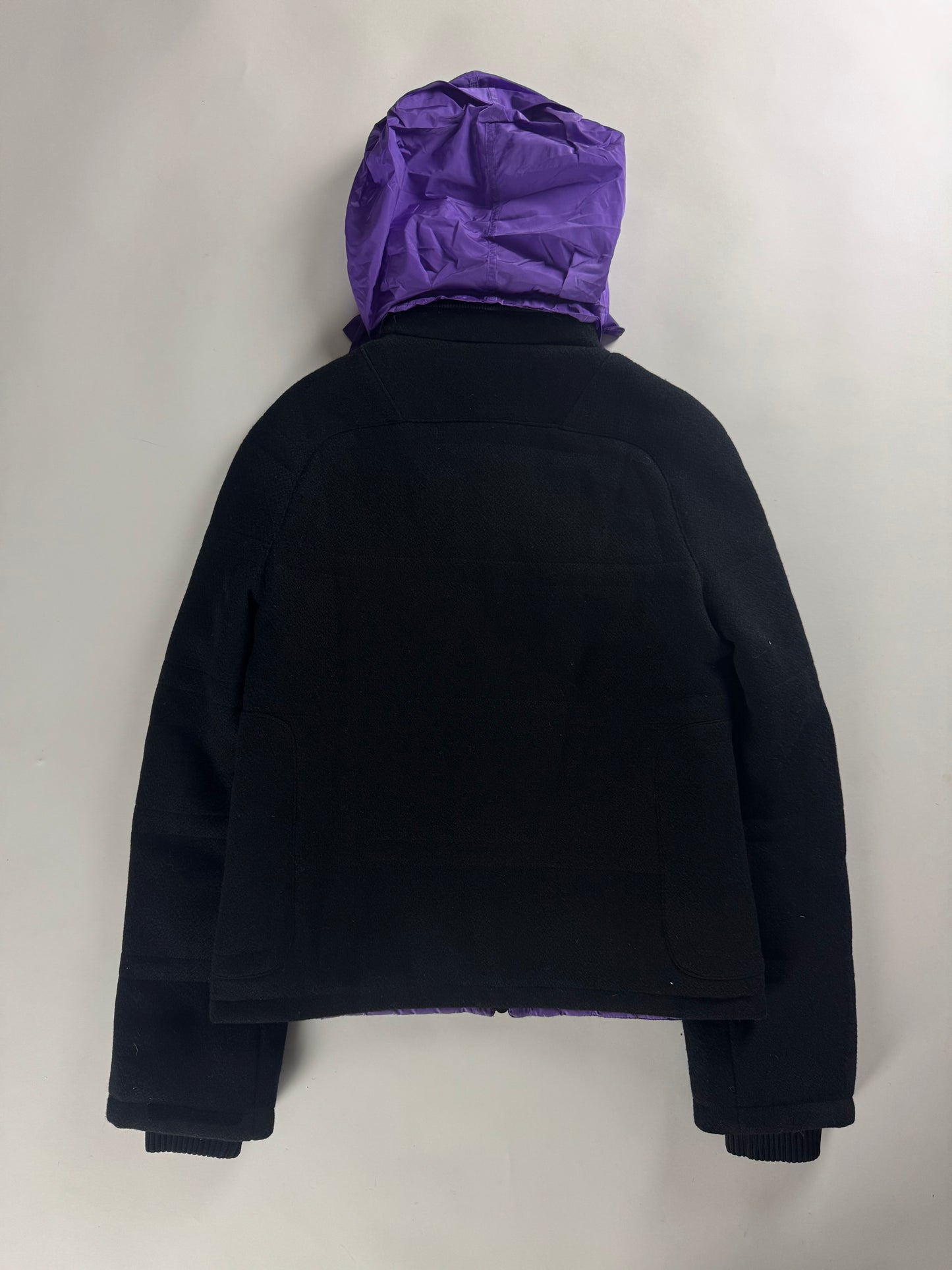 Miu Miu Inside Purple Packable Hood Puffer Jacket 2010s - S