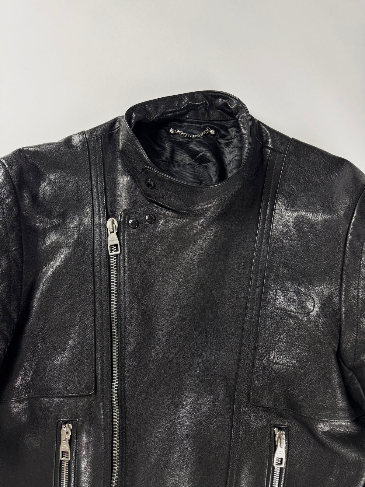 Louis Vuitton Black Heavy Leather Perfecto Biker Jacket SS 2008 - M