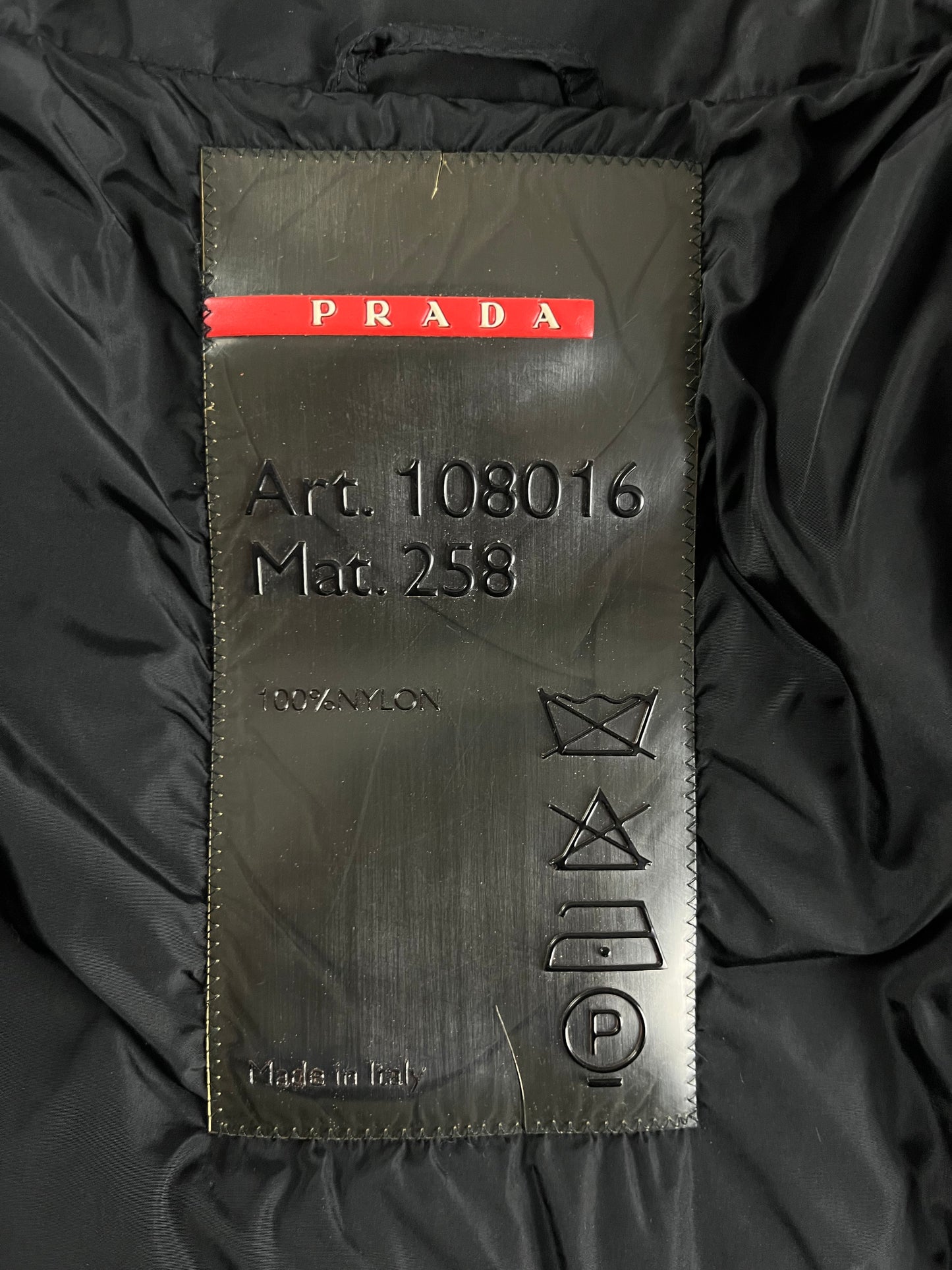 Prada Belted Long Puffer Jacket FW 1999 - M