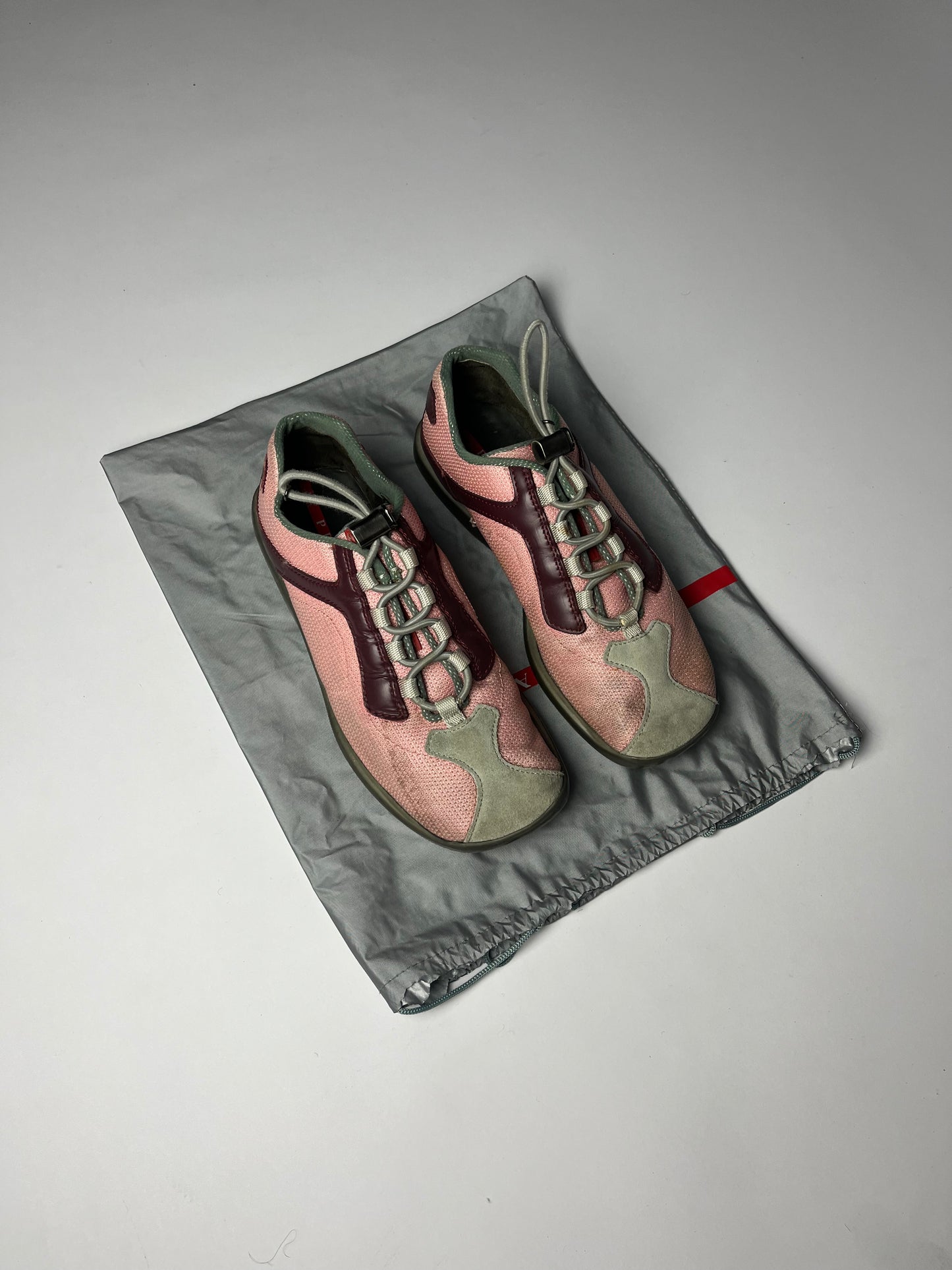 Prada Linea Rossa Pink Mesh Shoes SS 2000 - 42 EU