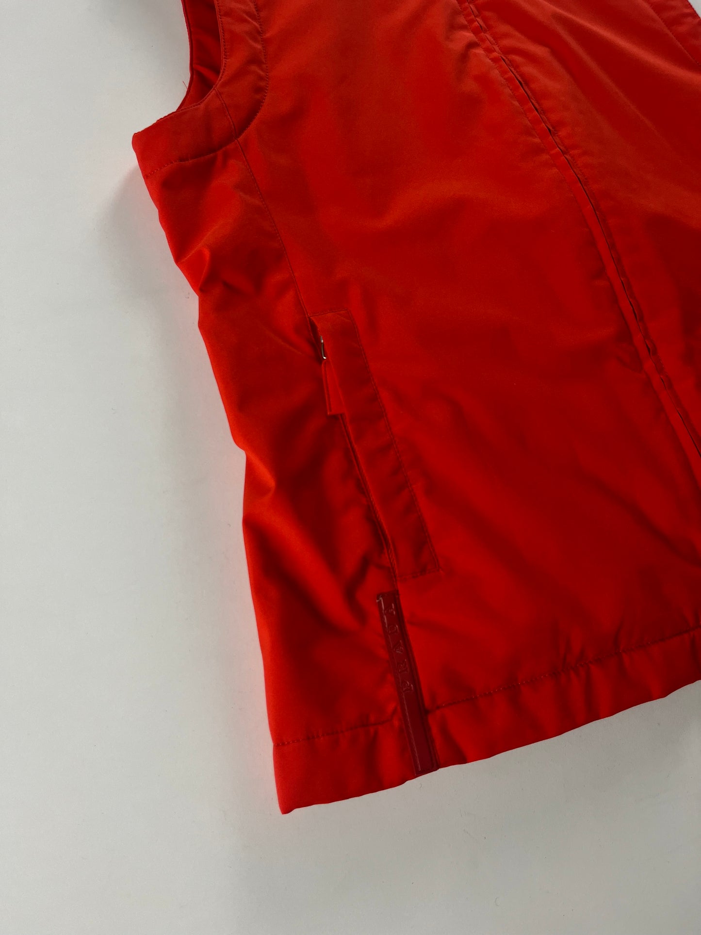 Prada Convertible Hoodie Red Vest SS 2000 - S