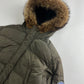 Prada Ski Fur Hooded Puffer Long Down Jacket - M