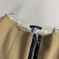Louis Vuitton Sample Exposed Front Zipper Tan Flared Skirt FW 2015 - S